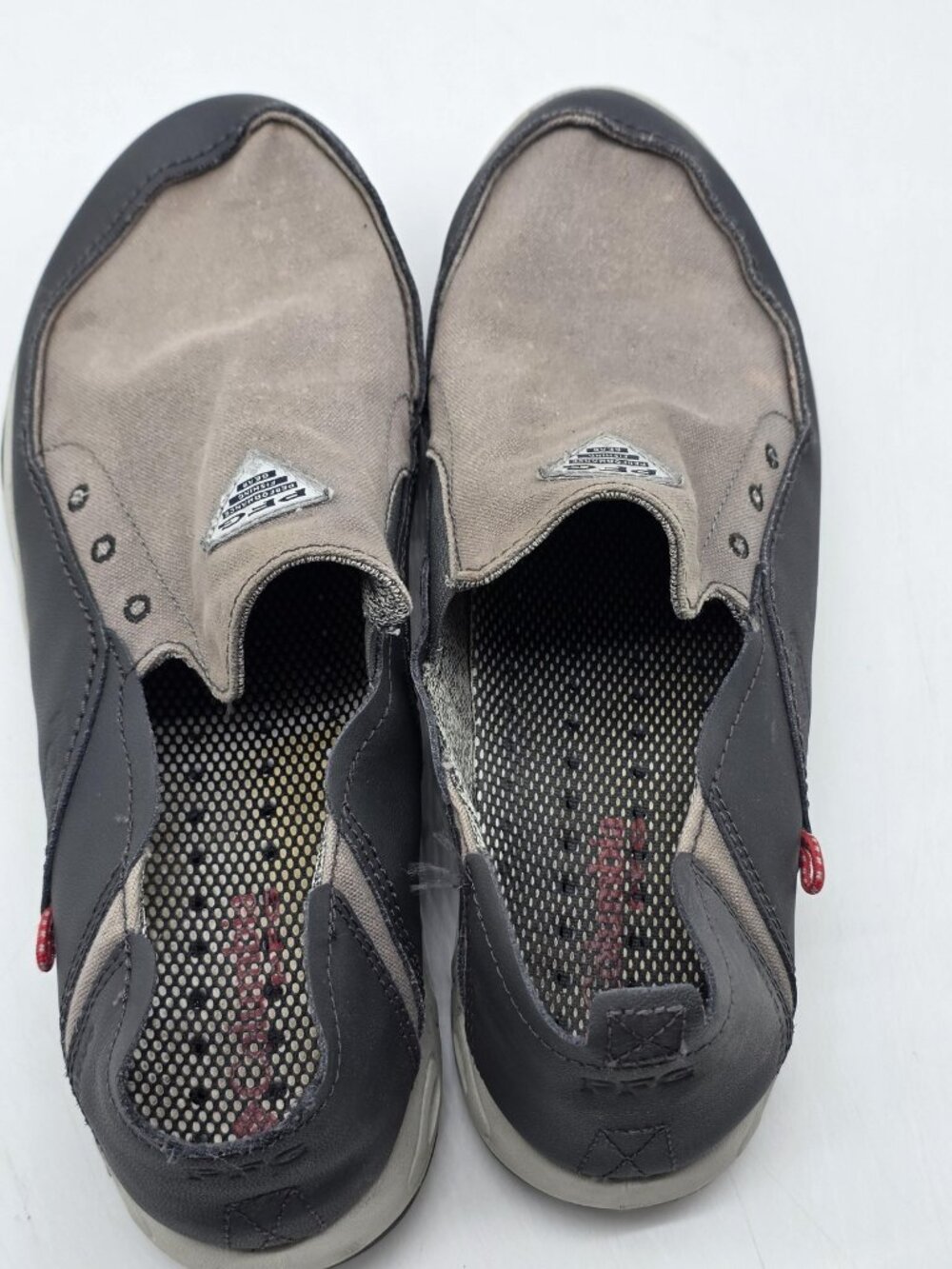 Columbia PFG BM2663-049 Shoes Mens 11 Gray Bahama Vent Slip On Damaged Loafers - Picture 9 of 13
